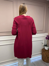 İnvee 6222 Bordo Triko Tunik