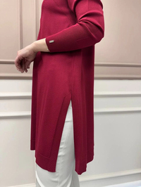 İnvee 6222 Bordo Triko Tunik