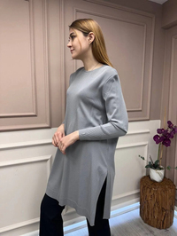 İnvee 6222 Gri Triko Tunik