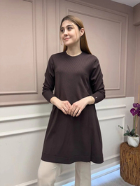 İnvee 6222 Kahve Triko Tunik