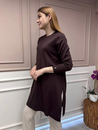 İnvee 6222 Kahve Triko Tunik