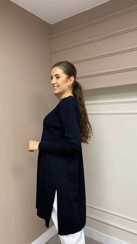 İnvee 6222 Siyah Triko Tunik