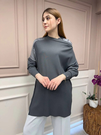 İnvee 6250 Antrasit Triko Tunik