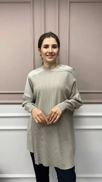 İnvee 6250 Bej Triko Tunik