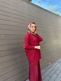 İnvee 6250 Bordo Triko Tunik