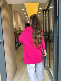 İnvee 6250 Fuşya Triko Tunik