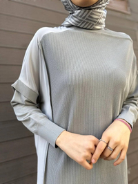 İnvee 6250 Gri Triko Tunik