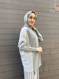 İnvee 6250 Gri Triko Tunik
