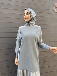 İnvee 6250 Gri Triko Tunik