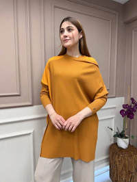 İnvee 6250 Hardal Triko Tunik
