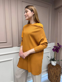 İnvee 6250 Hardal Triko Tunik