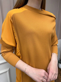 İnvee 6250 Hardal Triko Tunik