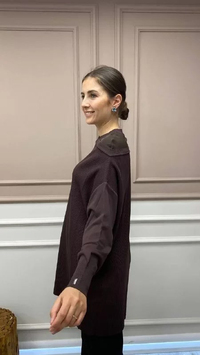 İnvee 6250 Kahve Triko Tunik