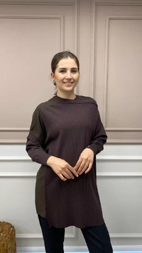 İnvee 6250 Kahve Triko Tunik