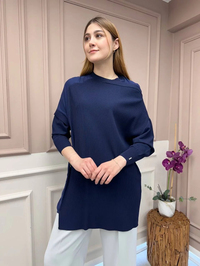 İnvee 6250 Lacivert Triko Tunik