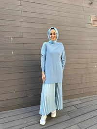 İnvee 6250 Mavi Triko Tunik