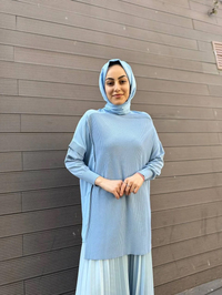 İnvee 6250 Mavi Triko Tunik