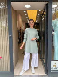 İnvee 6250 Mint Triko Tunik
