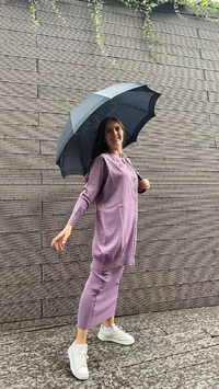 İnvee 6283 Eflatun Yusufçuk Hırka