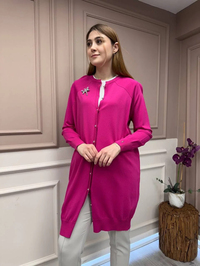 İnvee 6283 Fuşya Yusufçuk Hırka