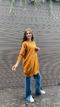İnvee 6283 Hardal Yusufçuk Hırka