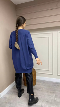 İnvee 6283 Lacivert Yusufçuk Hırka