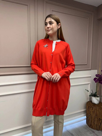 İnvee 6283 Oranj Yusufçuk Hırka