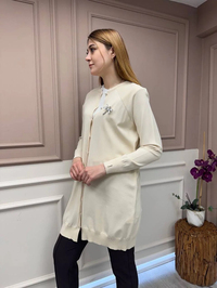 İnvee 6283 Vanilya Yusufçuk Hırka