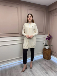 İnvee 6283 Vanilya Yusufçuk Hırka
