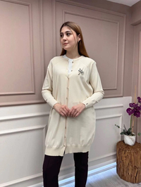 İnvee 6283 Vanilya Yusufçuk Hırka