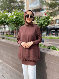 İnvee 6419 Kahve Caz Tunik