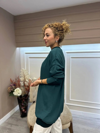 İnvee 6419 Zümrüt Caz Tunik