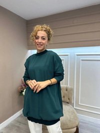İnvee 6419 Zümrüt Caz Tunik