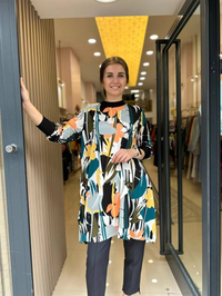 İnvee 6450 Desenli Penye Tunik