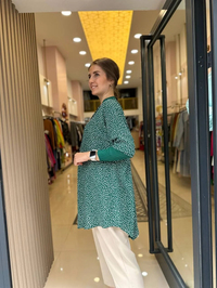 İnvee 6452 Benetton Desenli Tunik