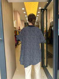 İnvee 6452 Lacivert Desenli Tunik