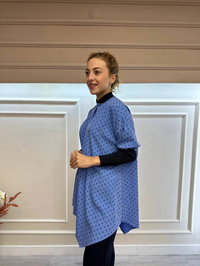 İnvee 6452 Mavi Desenli Tunik