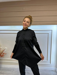 İnvee 6452 Siyah Desenli Tunik