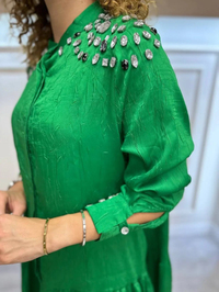 İnvee 6478 Benetton Taş İşlemeli Gömlek