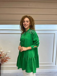İnvee 6478 Benetton Taş İşlemeli Gömlek