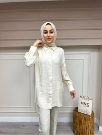 İnvee 6638 Vanilya Gömlek
