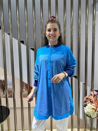 İnvee 6652 Turkuaz Gömlek Tunik