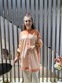 İnvee 6652 Turuncu Gömlek Tunik