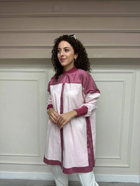 İnvee 6652 Vişne Gömlek Tunik