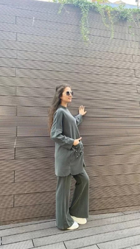 İnvee 6699 Vizon Cepleri Taş Detaylı Takım