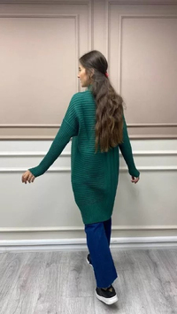 İnvee 6711 Yeşil Yünlü Tunik