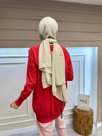 İnvee 6723 Nar Çiçeği Önü Desenli Triko