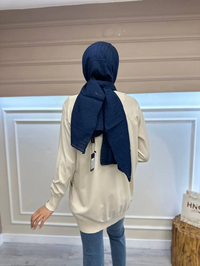 İnvee 6723 Vanilya Önü Desenli Triko