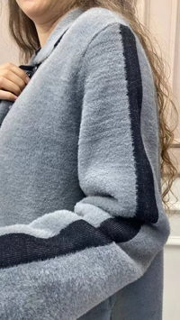 İnvee 6733 Antrasit Angora Hırka