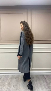 İnvee 6733 Antrasit Angora Hırka